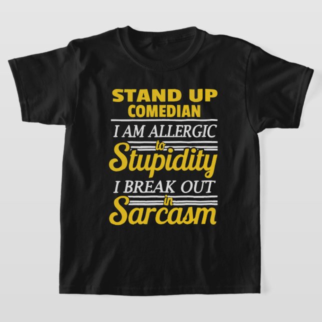 Stå upp Comedy Funny T Shirt (Laydown)