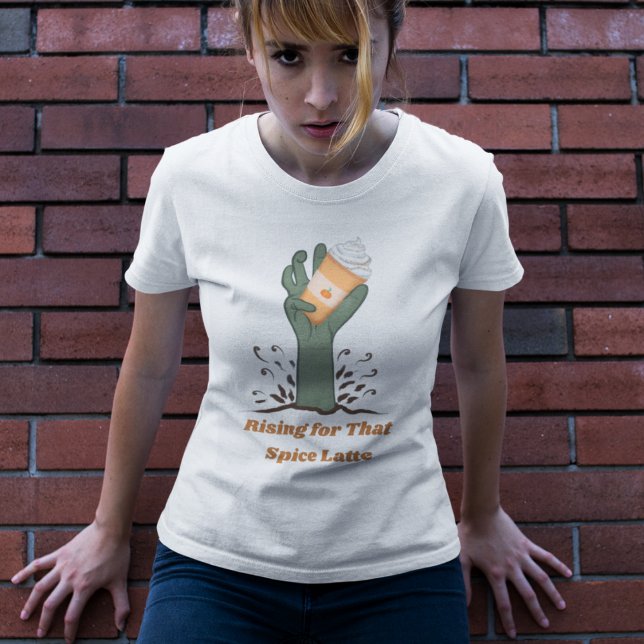 Stå Upp För Den Kryddade Latten T Shirt (Unearth Spooky Flavor with Our 'Rising for That Spice Latte' Autumn Tee!)