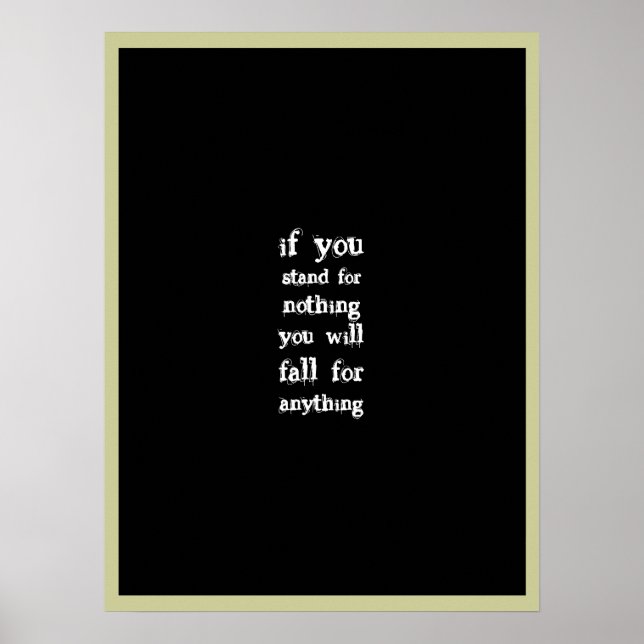 Stå upp för något poster (Framsidan)