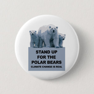 Stå upp för Polarna Bears Knapp