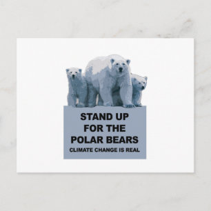 Stå upp för Polarna Bears Vykort