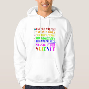 Stå upp för Science Funy och REAL Hoodie