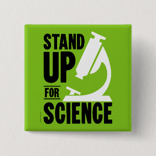 Stå upp för Science Microscope Knapp