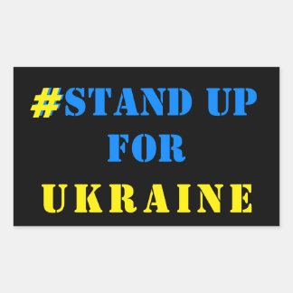 # Stå Upp För Ukraina Klistermärken Ukrainsk Flagg