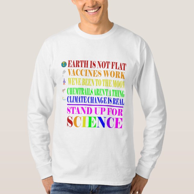 Stå upp för vetenskapen och REAL T Shirt (Framsida)