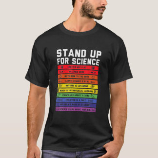 Stå upp för vetenskaplig konspiration av platta jo t shirt