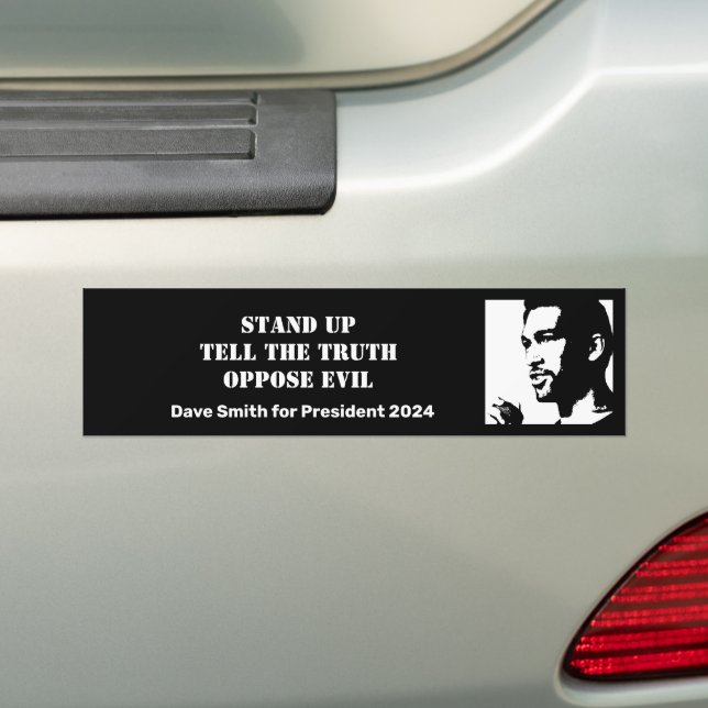 Stå upp med Dave Smith Bumper Sticker Bildekal (På Bil)