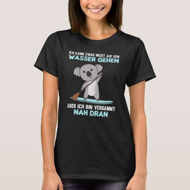 Stå upp med Koala Funny Paddling T Shirt (Framsida)