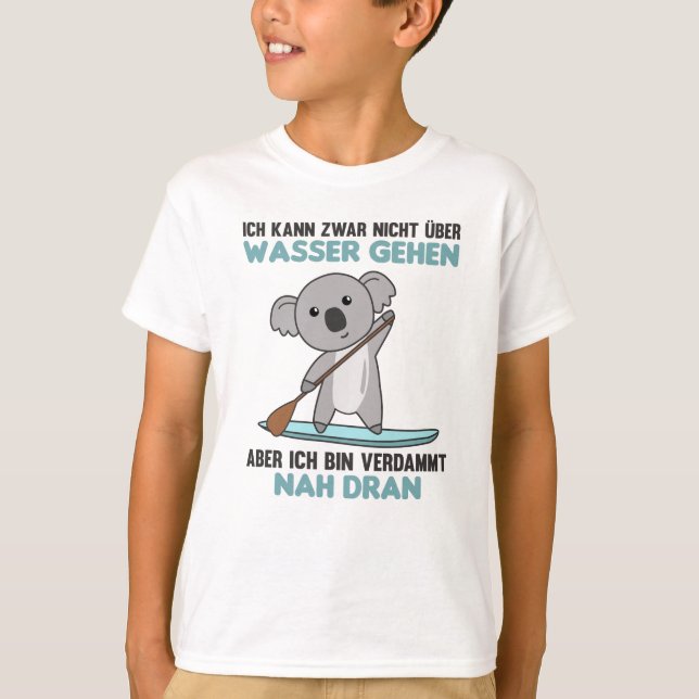 Stå upp med Koala Funny Paddling T Shirt (Framsida)