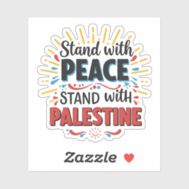 Stå upp med Palestina Klistermärken
