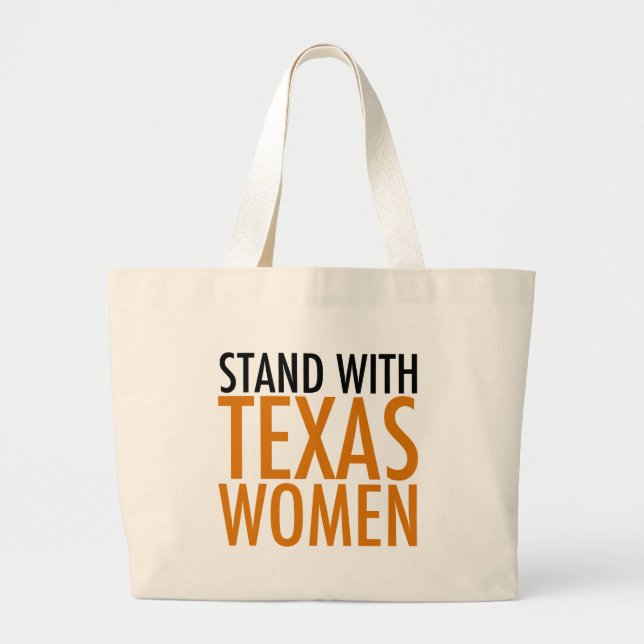 Stå upp med Texas Women Jumbo Tygkasse (Framsidan)