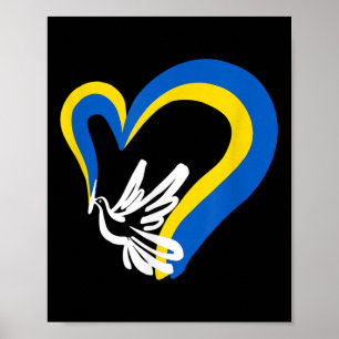 Stå upp med Ukraina Dove World Peace Strong Ukrain Poster
