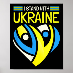 Stå upp med Ukraina Flagga anti-putin och säg nej Poster