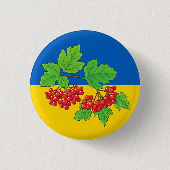 Stå upp med Ukraina | Kalyna-knapp (viburnum) Knapp (Framsida)