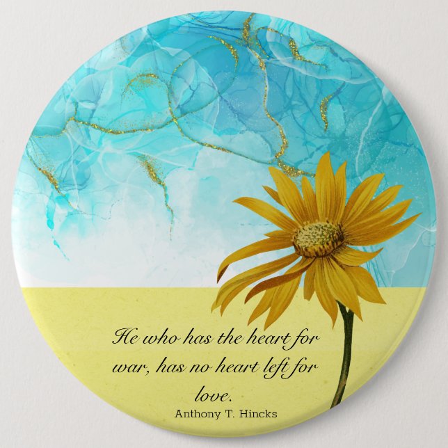 Stå upp med Ukraina Knapp (Framsida)