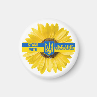 Stå upp med Ukraina Solrosoljetorn Magnet