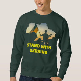 Stå upp med Ukraina - Stöd och solidaritet Lång Ärmad Tröja