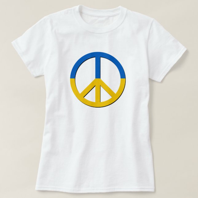 Stå upp med Ukrainas support T-Shirt (Design framsida)