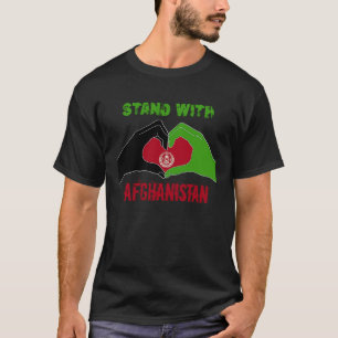 Stå upp mot Afghanistans Flagga, fria afghaner Kab T Shirt