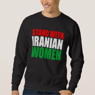 Stå upp mot iranska kvinnor Kvinnor - frihet i liv Lång Ärmad Tröja