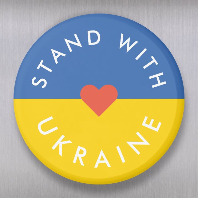 Stå upp mot Ukrainas protester mot Krig, Ukrainas  Magnet (Skapare uppladdad)