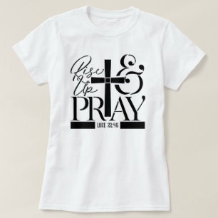 Stå upp och be kors t shirt