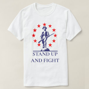 Stå upp och bekämpa Lexington Minuteman T-Shirt
