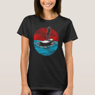 Stå upp Paddar med Vinkar Paddleboarder för utomhu T Shirt
