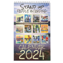 Stå upp Paddle Board Calendar 2024