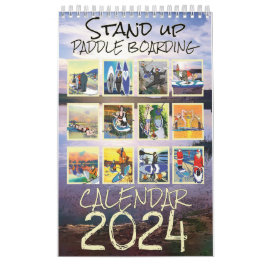 Stå upp Paddle Board Calendar 2024 Kalender