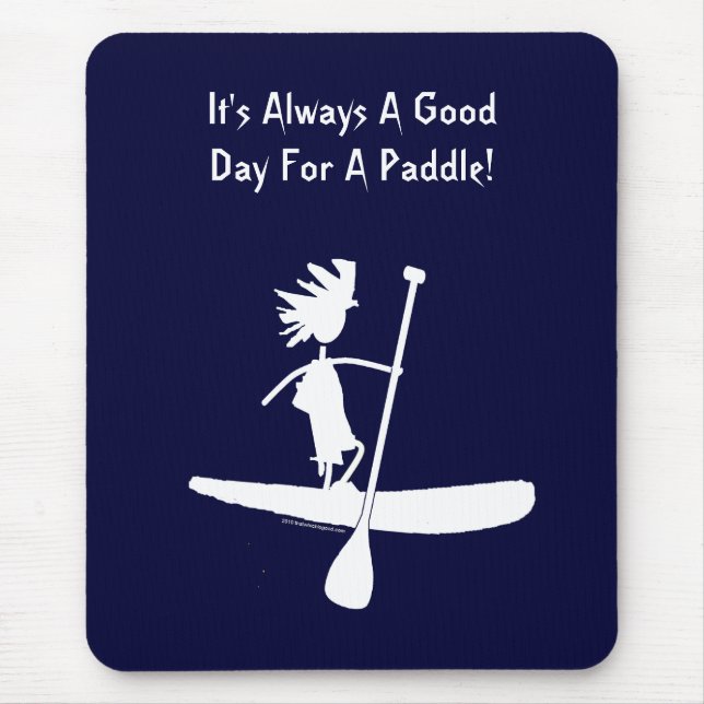 Stå upp Paddle Silhouette-design Musmatta (Framsidan)