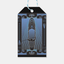 Stå upp padleboard presentetikett