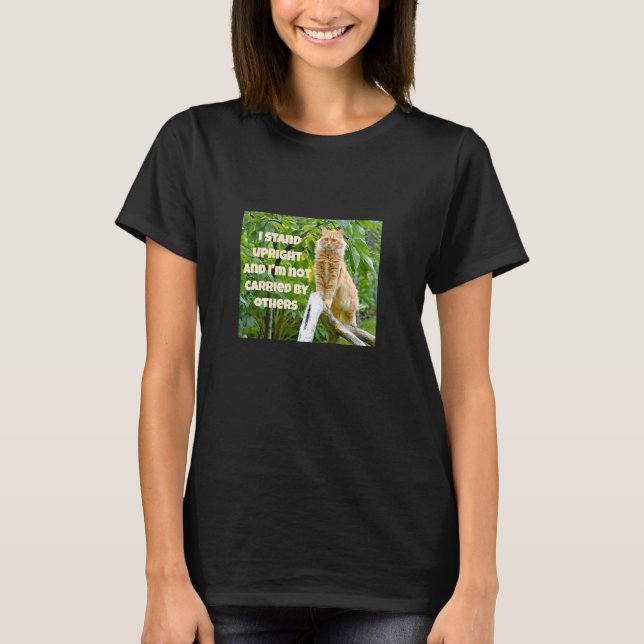 Stå upprätt (mörk) T-Shirt (Framsida)
