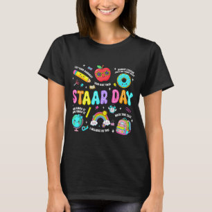 Staar-dag test lärare elev positiv lärare t shirt