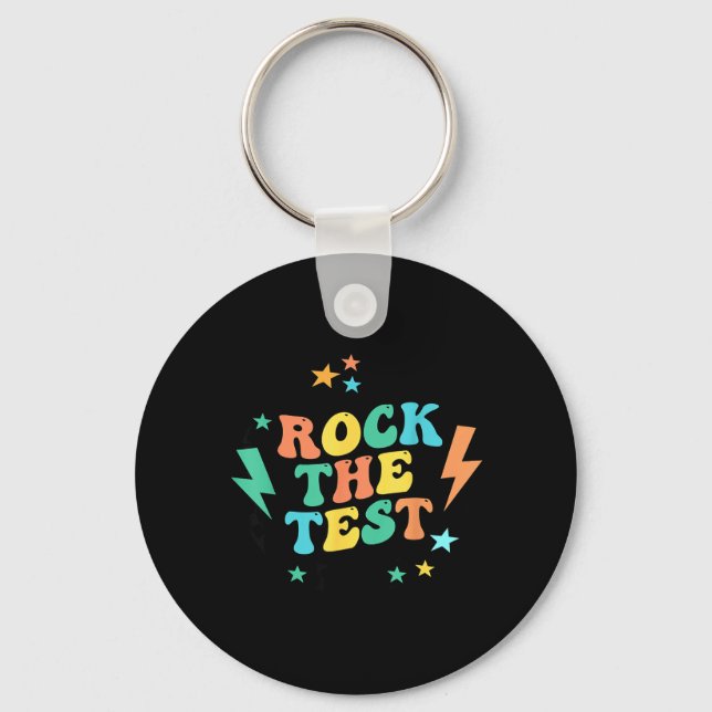 Staar State Testing Test Dag Motivation T-shirt Ro Nyckelring (Framsida)