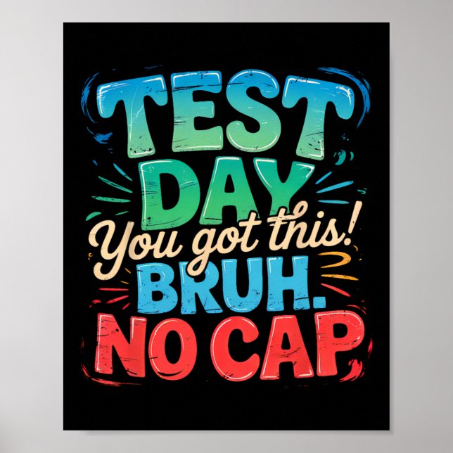 Staar Statligt Prov Dag Motivation Du Krossar Poster (Framsidan)