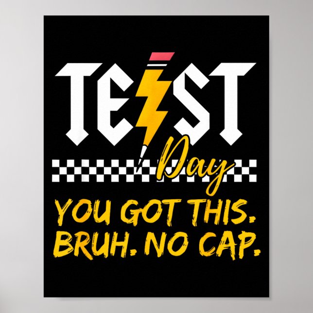 Staar Statligt Provdag Motivation Har Fått Det Bru Poster (Framsidan)