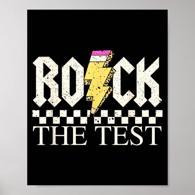 Staar Statligt Provdag Rock Testet ABCD Lärare Poster (Framsidan)