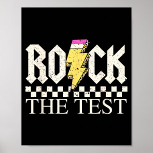 Staar Statligt Provdag Rock Testet ABCD Lärare Poster
