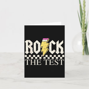 Staar Statligt Testdag Rock Testet ABCD Lärare Kort