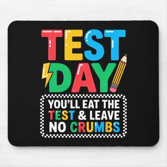 Staar statligt testdagsmotivation Du kommer att ät Musmatta (Framsidan)