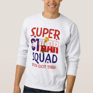Staar Teacher Texas Test Day Superstar Squad Lång Ärmad Tröja