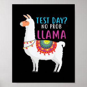 Staar Test Day No Problemlama Teacher Testing Poster