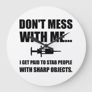 Stab Syringe Medical Stor Klocka