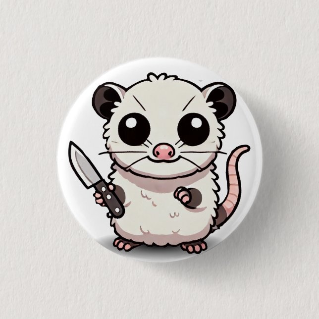 Stababilitet: Kawaii Possum-knappen Knapp (Framsida)