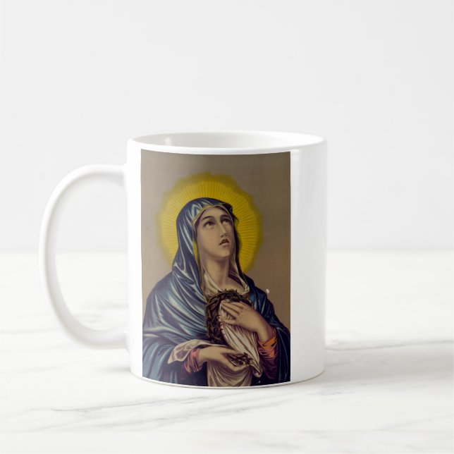 Stabat Mater Dam av Sorrows Kaffemugg (Vänster)