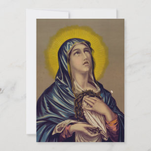 Stabat Mater Vår Sorgens Moder Andlig Konst Inbjudningar