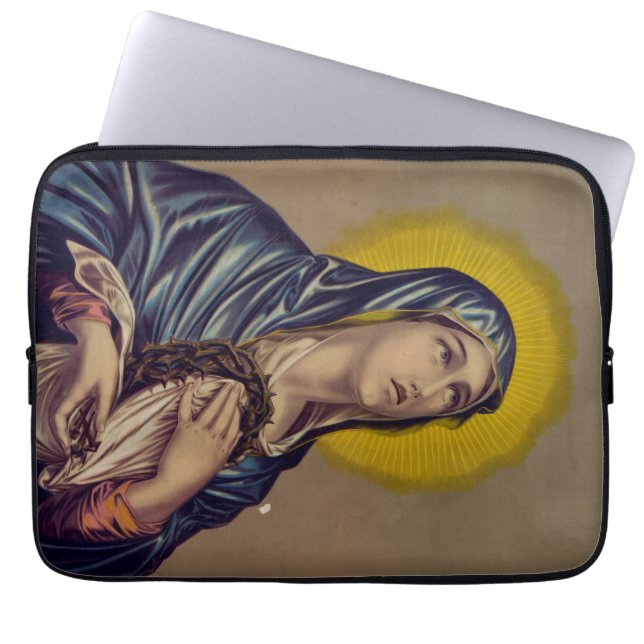 Stabat Mater Vår Sorgens Moder Laptop Fodral (Framsidan)