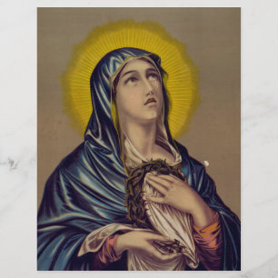 Stabat Mater Vår Sorgens Moder Reklamblad