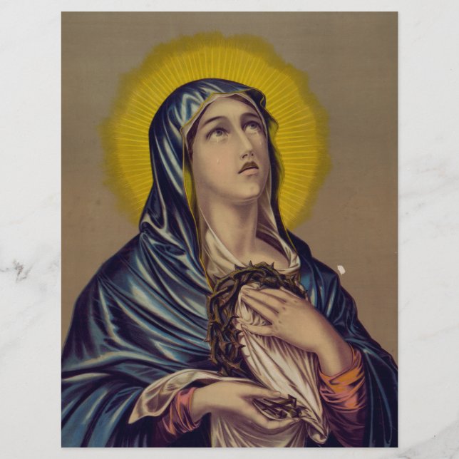 Stabat Mater Vår Sorgens Moder Reklamblad (Framsidan)